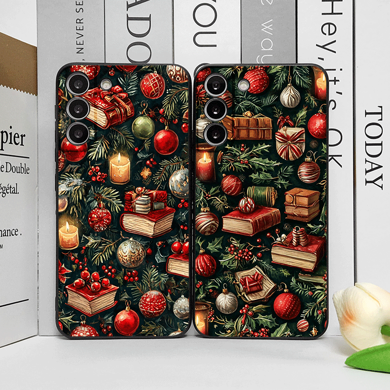 Bookshelf - クリスマスデコレーション本棚ブックプリントスマホケース Honor Huawei 200 100 PRO