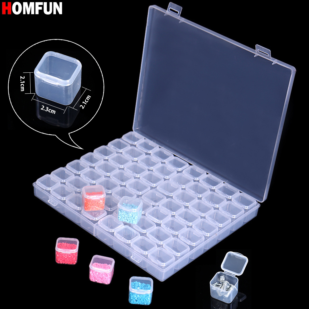 Partition Screen Divider - Homfun-ダイヤモンドペイントツール用の収納ボックス,日曜大工のラインストーンオーガナイザー,プラスチック容器,刺embroideryアクセサリー,28,56グリッド