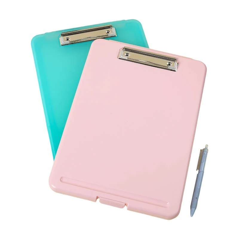 File Cabinet - A4ペーパーファイルドキュメント収納ボックス、フォルダークリップ、ライティングボード、wordpad、オフィススクールステーショナリーホルダー、オーガナイザーケース