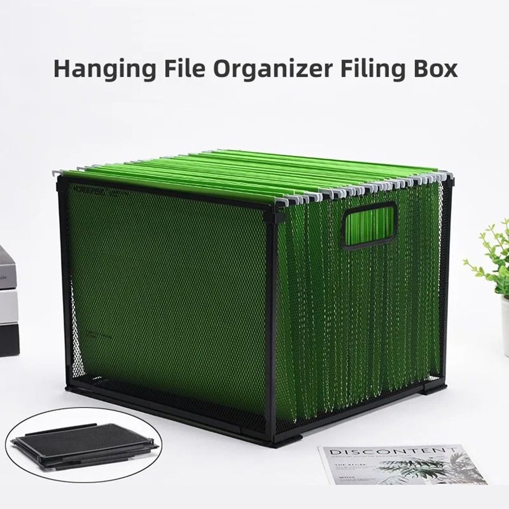 メッシュメタルハンギングファイルフォルダオーガナイザー フォ - File Cabinet のレビューと価格
