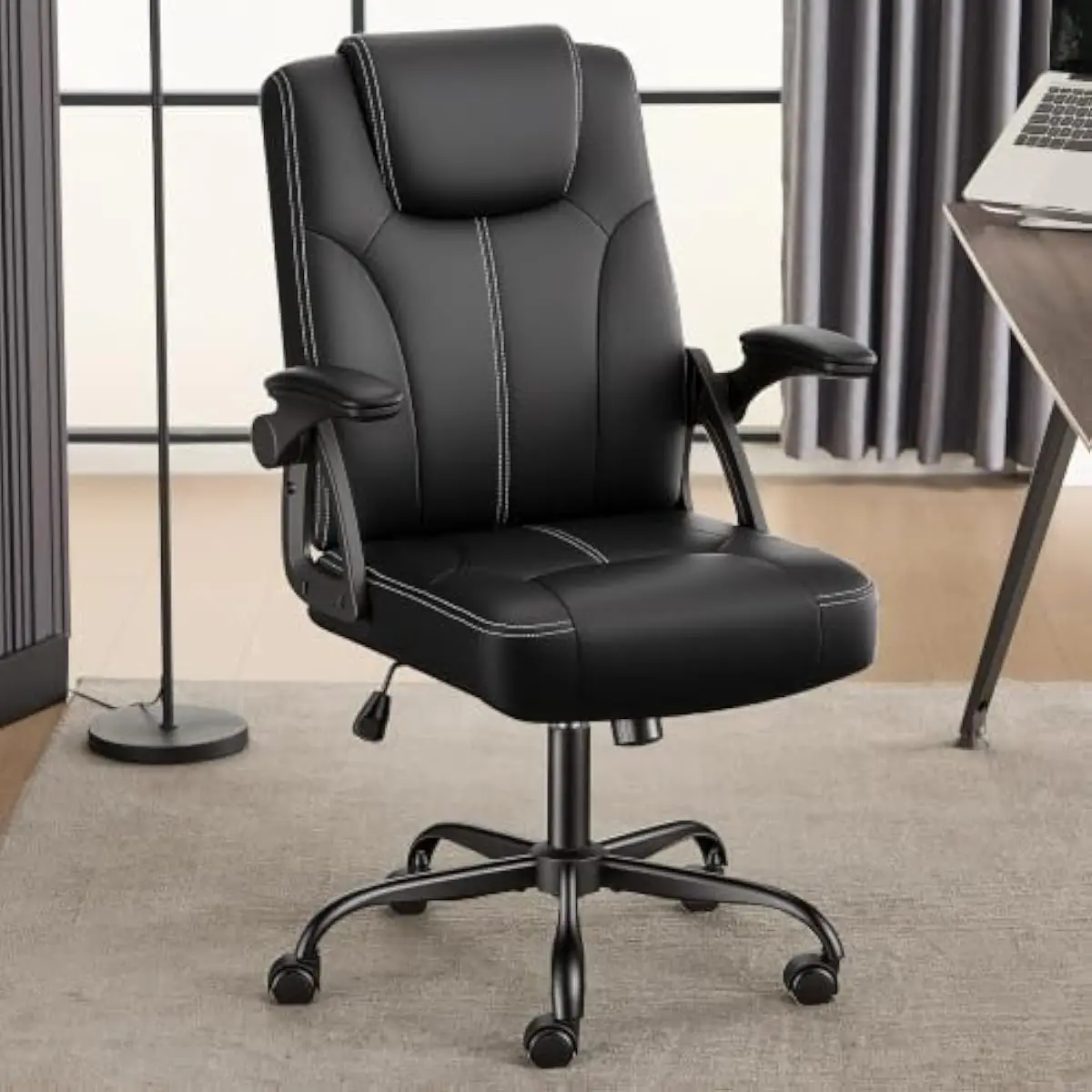 人間工学に基づいたデザインの高級オフィスチェア。360度回転 - Office Chair のレビューと価格