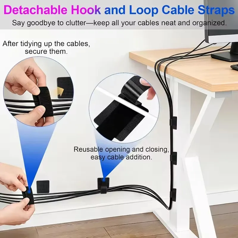 4-40個入り、デスク下ケーブル整理用、ワイヤーホルダー、コ - Desk Organizer のレビューと価格