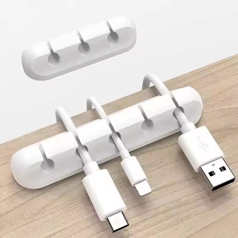 シリコーン USB ケーブル クリップ ワインダー オーガナ - Desk Organizer のレビューと価格