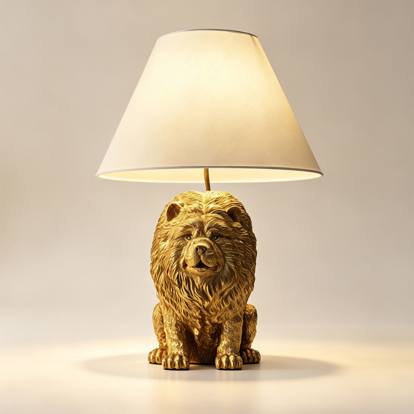 クリエイティブなチャウチャウの動物モチーフのレジン製デスクラ - Desk Lamp のレビューと価格