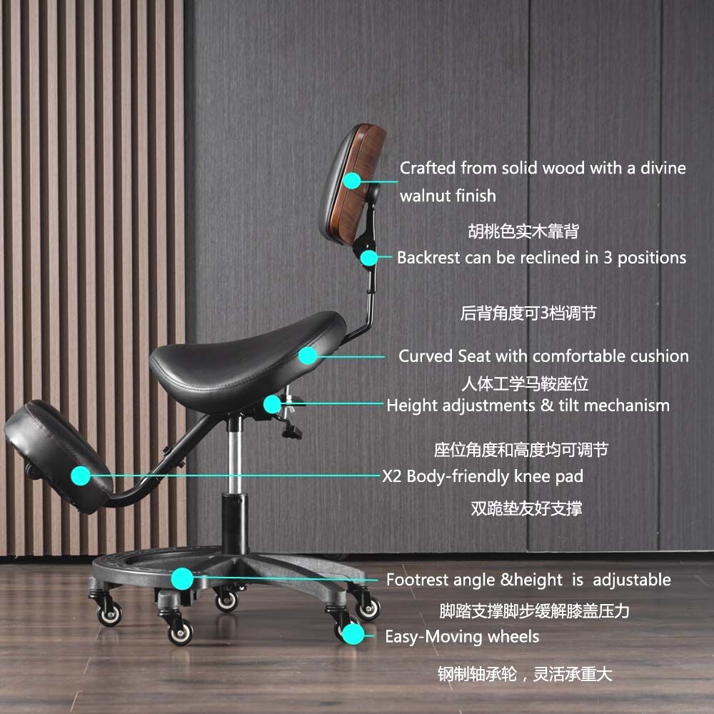 調整可能な人間工学に基づいたひざまずき椅子 姿勢矯正 ホーム - Office Chair のレビューと価格