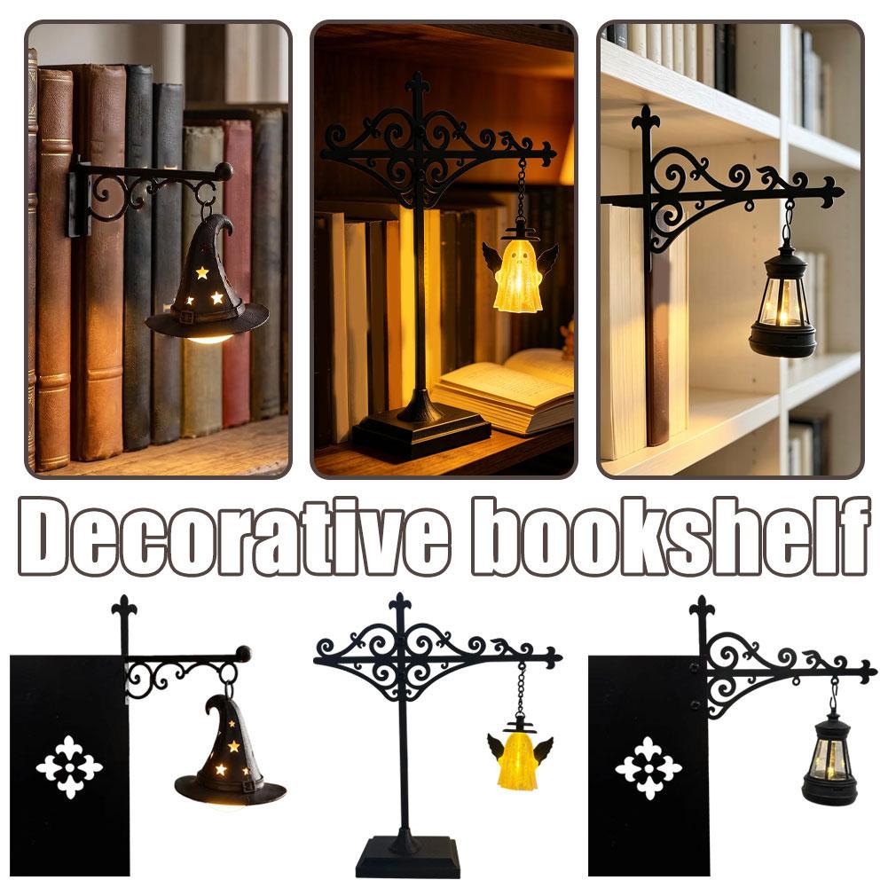 レトロゴシックブックシェルフランプライブラリーランタンLED - Bookshelf のレビューと価格